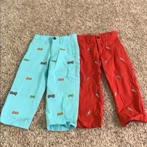 Castaway Kids Bottoms - Red and Aqua